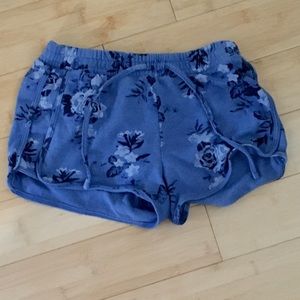 Girls Blue Floral Shorts 🌵